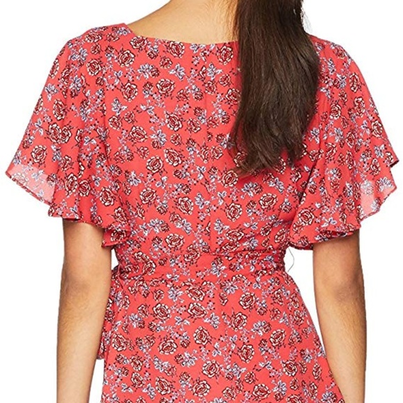 Jack Friendly Fire Bella Rose Printed Wrap Dress - Picture 2 of 6